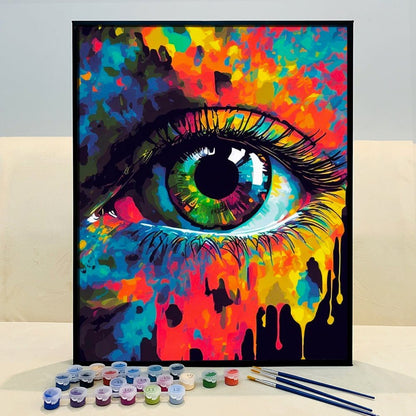 ArtVibe™ Mystical Eyes Collection (EXCLUSIVE) - Rainbow Vision (16"x20") - ArtVibe Paint by Numbers