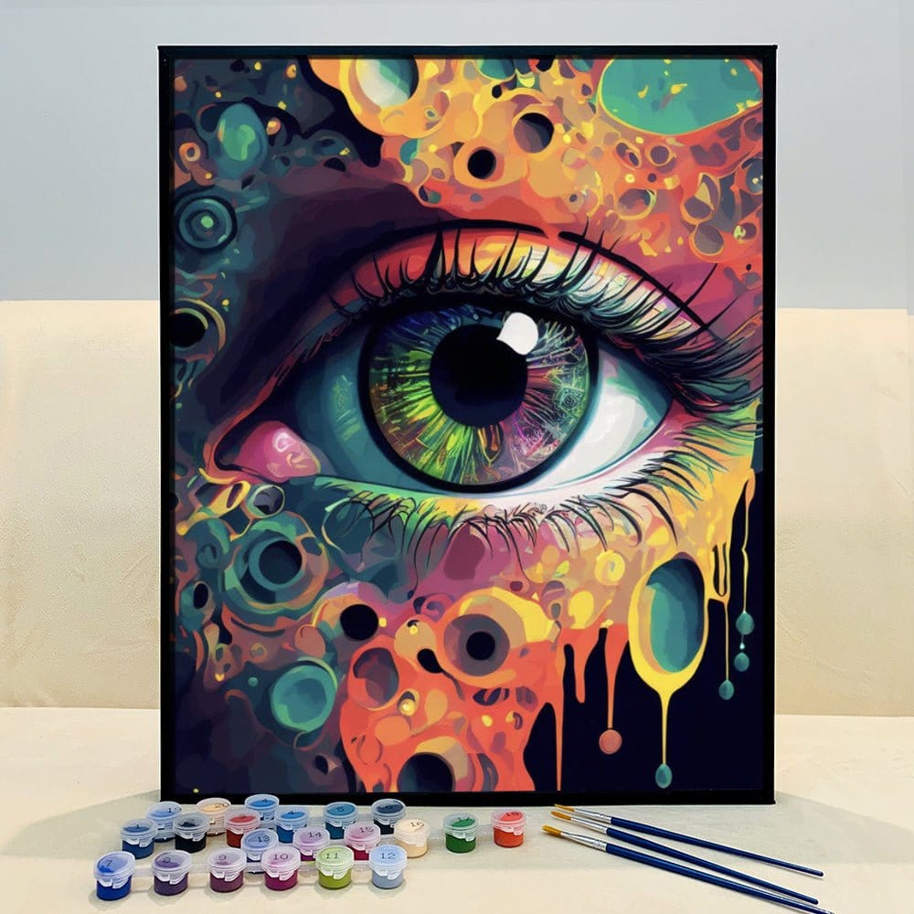 ArtVibe™ Mystical Eyes Collection (EXCLUSIVE) - Retro Futuristic Eye (16"x20") - ArtVibe Paint by Numbers