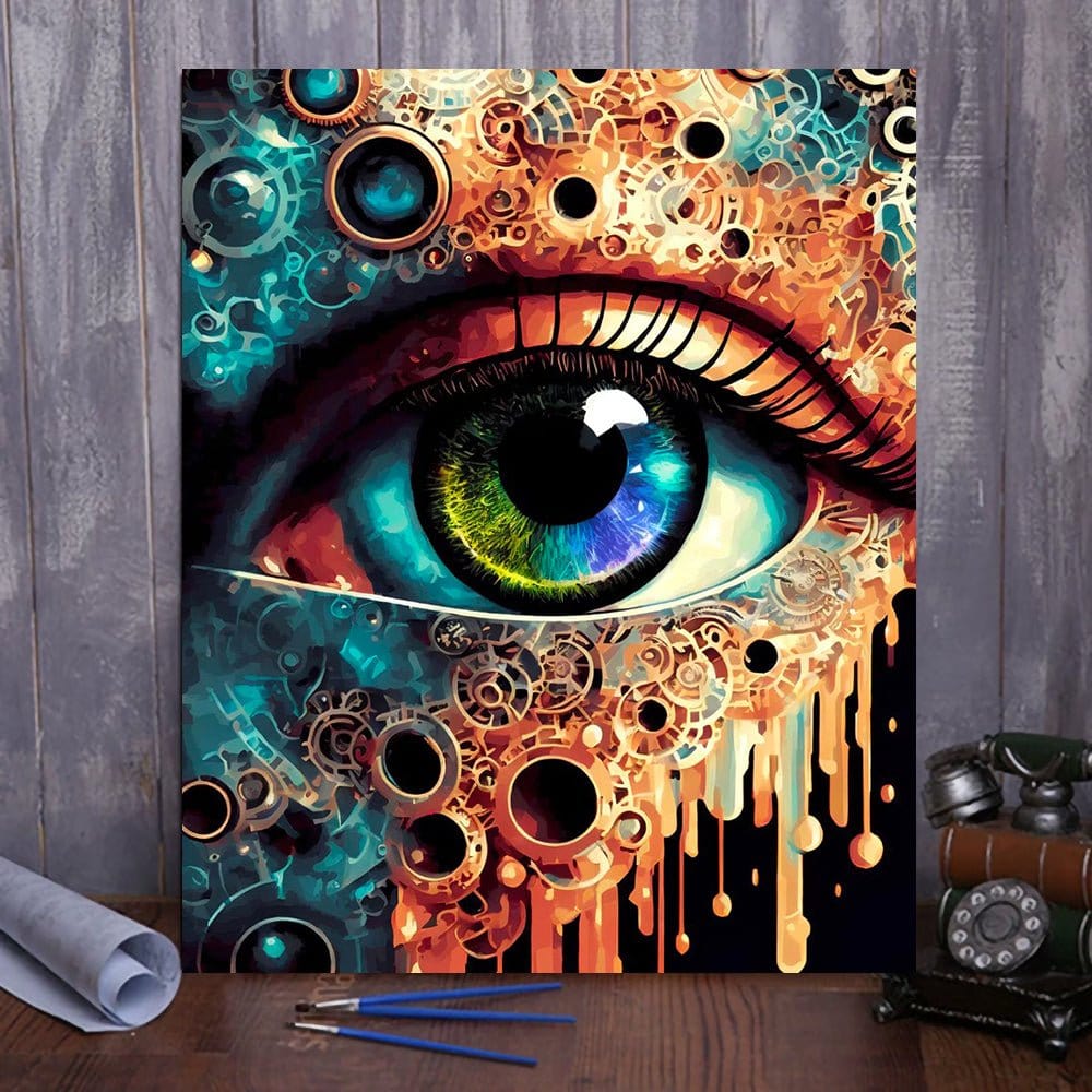 ArtVibe™ Mystical Eyes Collection (EXCLUSIVE) - Steampunk (16"x20") - ArtVibe Paint by Numbers