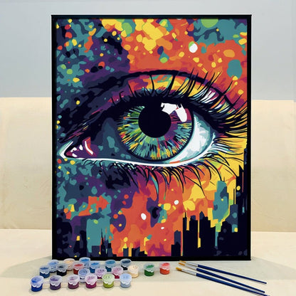 ArtVibe™ Mystical Eyes Collection (EXCLUSIVE) - Urban Gaze (16"x20") - ArtVibe Paint by Numbers