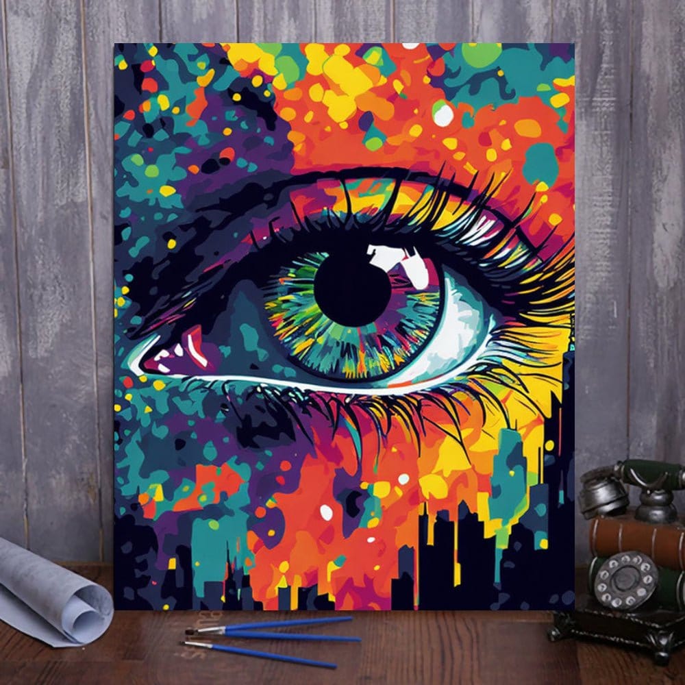 ArtVibe™ Mystical Eyes Collection (EXCLUSIVE) - Urban Gaze (16"x20") - ArtVibe Paint by Numbers