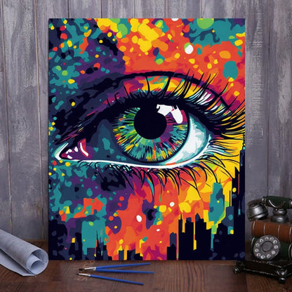 ArtVibe™ Mystical Eyes Collection (EXCLUSIVE) - Urban Gaze (16"x20") - ArtVibe Paint by Numbers