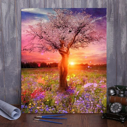 Bring the Beauty of Nature into Your Home with ArtVibe™ DIY Painting By Numbers - Goddess Tree (16x20" / 40x50cm), a Relaxing and Inspiring Art Experience - ArtVibe Paint by Numbers