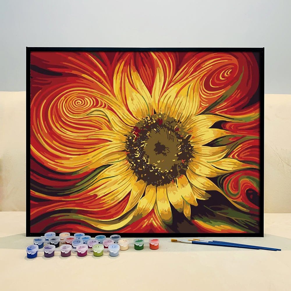 Celebrate the Beauty of Spring with ArtVibe™ DIY Painting By Numbers - Sunflorize (16"x20" / 40x50cm), an Enjoyable and Relaxing Art Experience - ArtVibe Paint by Numbers