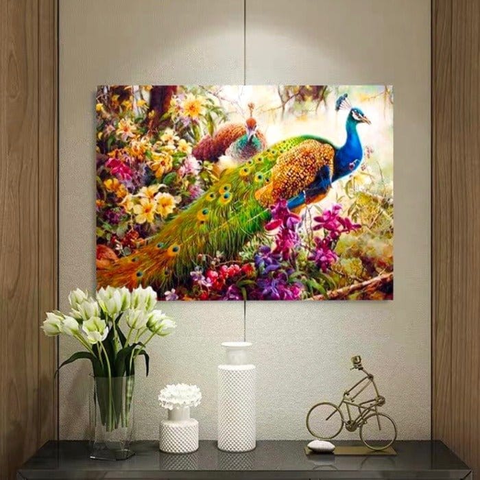 Embrace Your Inner Beauty with ArtVibe™ DIY Painting By Numbers - Majestic Peacock (16"x20" / 40x50cm), A Renewing and Confidence-Boosting Art Experience - ArtVibe Paint by Numbers