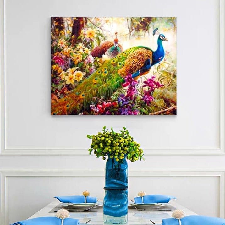 Embrace Your Inner Beauty with ArtVibe™ DIY Painting By Numbers - Majestic Peacock (16"x20" / 40x50cm), A Renewing and Confidence-Boosting Art Experience - ArtVibe Paint by Numbers