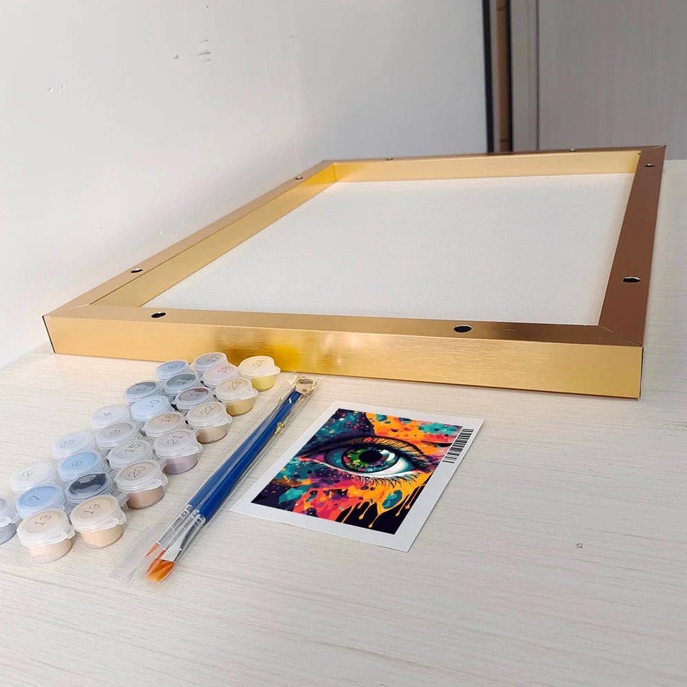 Unleash Your Inner Strength with ArtVibe™ DIY Painting By Numbers - Colorful Lion (16"x20" / 40x50cm), A Majestic and Empowering Art Experience - ArtVibe Paint by Numbers