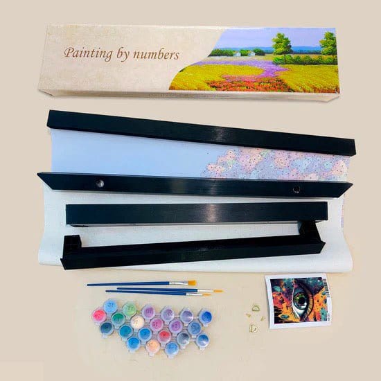 Unwind and De-stress with ArtVibe™ DIY Painting By Numbers (EXCLUSIVE) - Mystical Colorful Eye (16"x20"/40x50cm) - ArtVibe Paint by Numbers