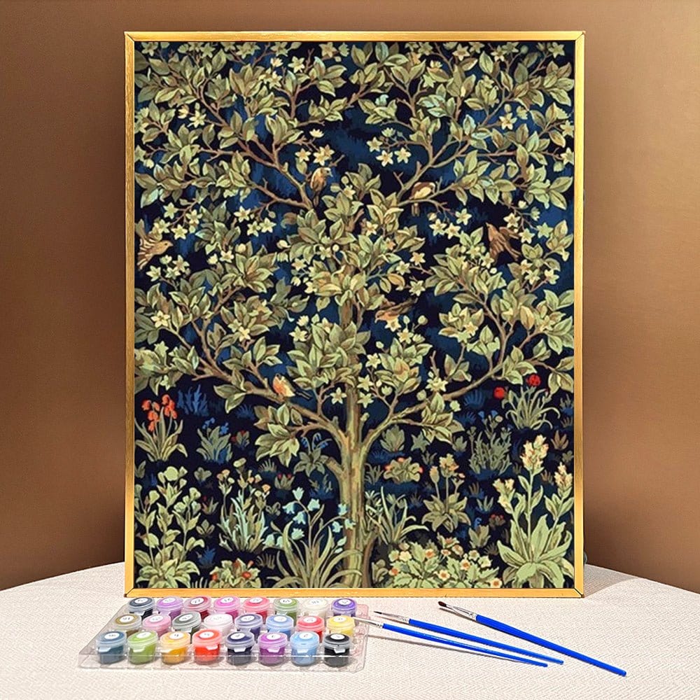 Unwind and De-stress with ArtVibe™ DIY Painting By Numbers - Tree of Life (16"x20"/40x50cm) - ArtVibe Paint by Numbers